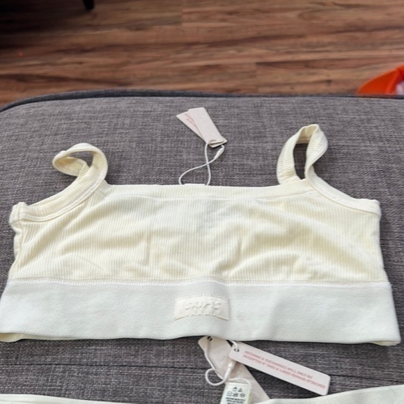 Skims Cotton Rib Scoop Bralette Set - Picture 2 of 6